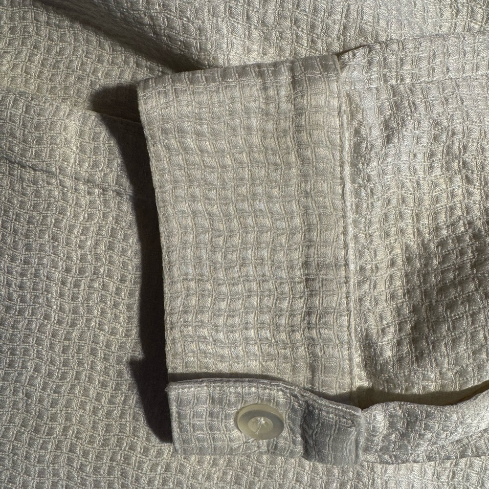 Nina Mclemore White Satin Jacket Size 8 - Picture 10 of 11